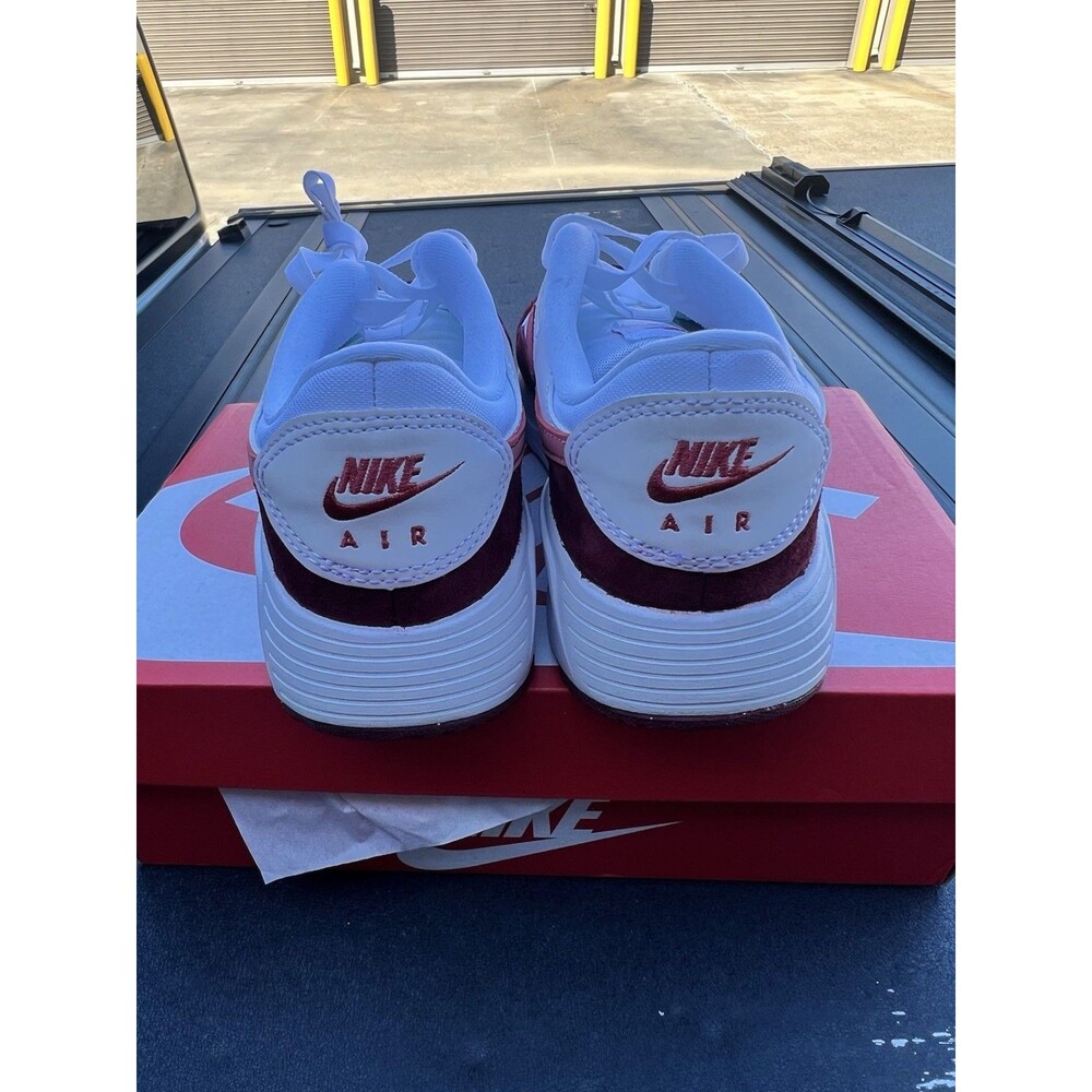 Nike Womens Air Max Sc Sneaker Running FJ3242 100 Size 6.5 White/Maroon Suede - Picture 9 of 10
